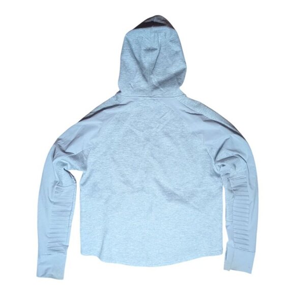 PUMA Light Gray Zip-Up Hooded Performance Athletic Jacket Large - Picture 2 of 4